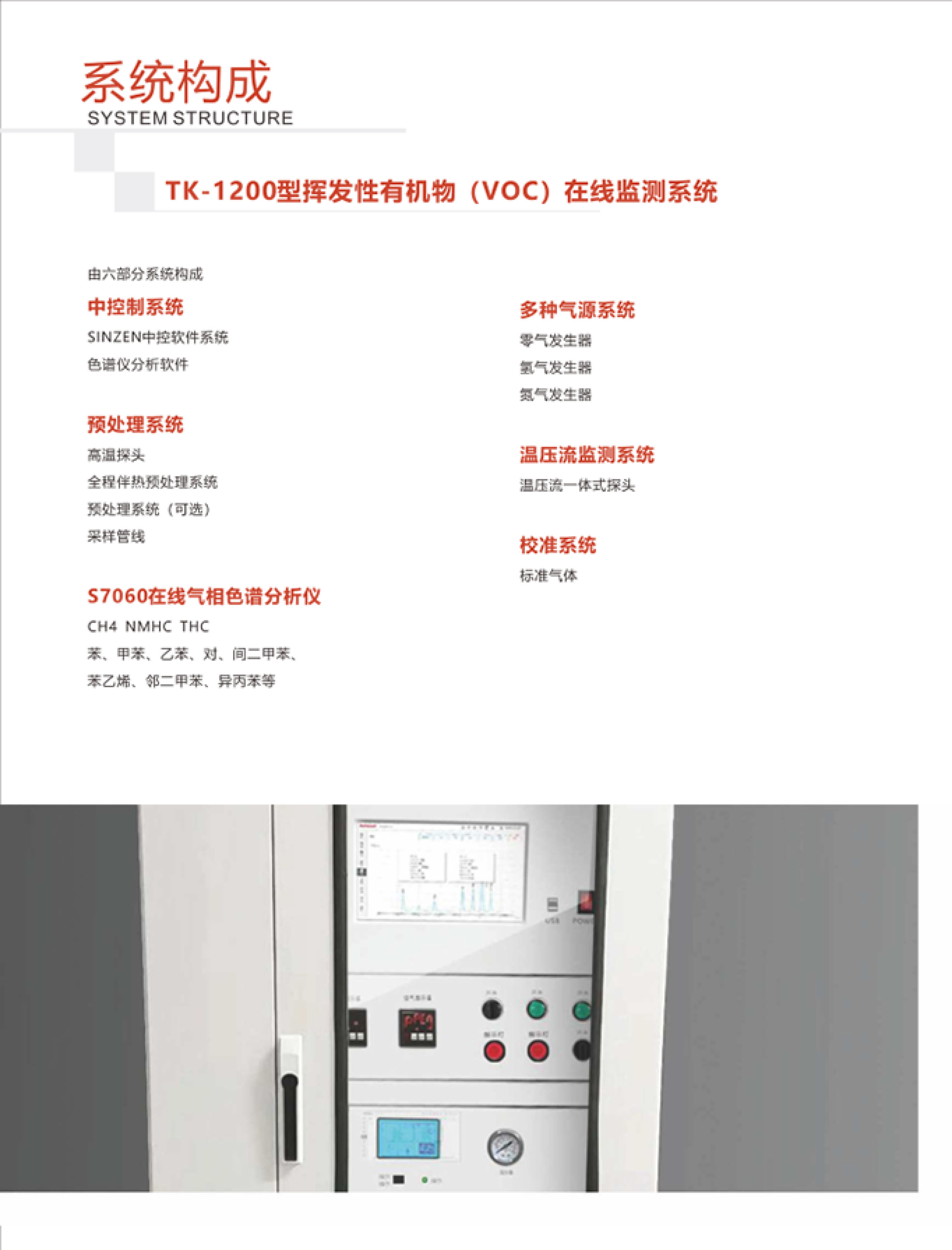 SINZEN挥发性有机物(VOCs)在线监测系统产品手册
